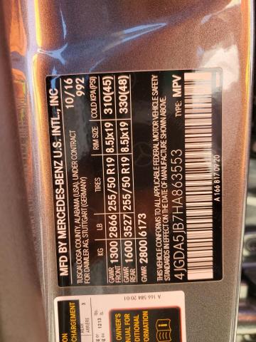 2017 MERCEDES-BENZ GLE 350 - 4JGDA5JB7HA863553