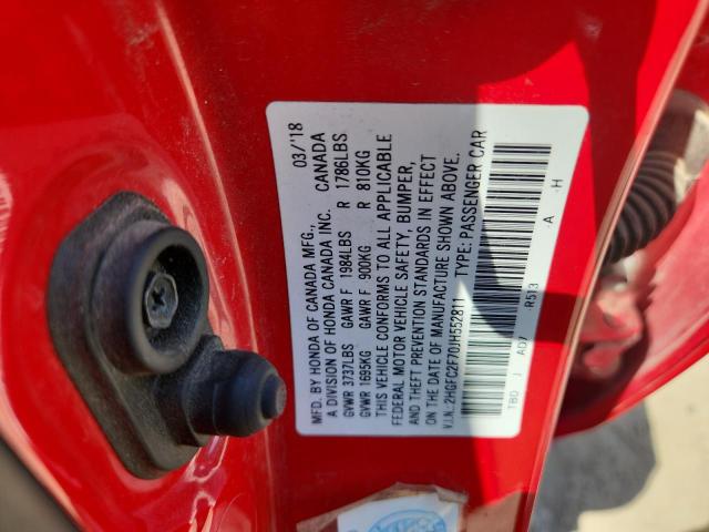 2018 HONDA CIVIC EX #3289747861