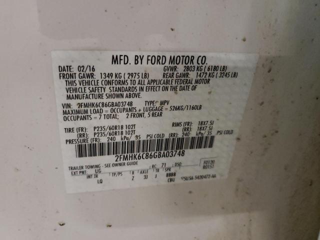 2016 FORD FLEX SEL - 2FMHK6C86GBA03748