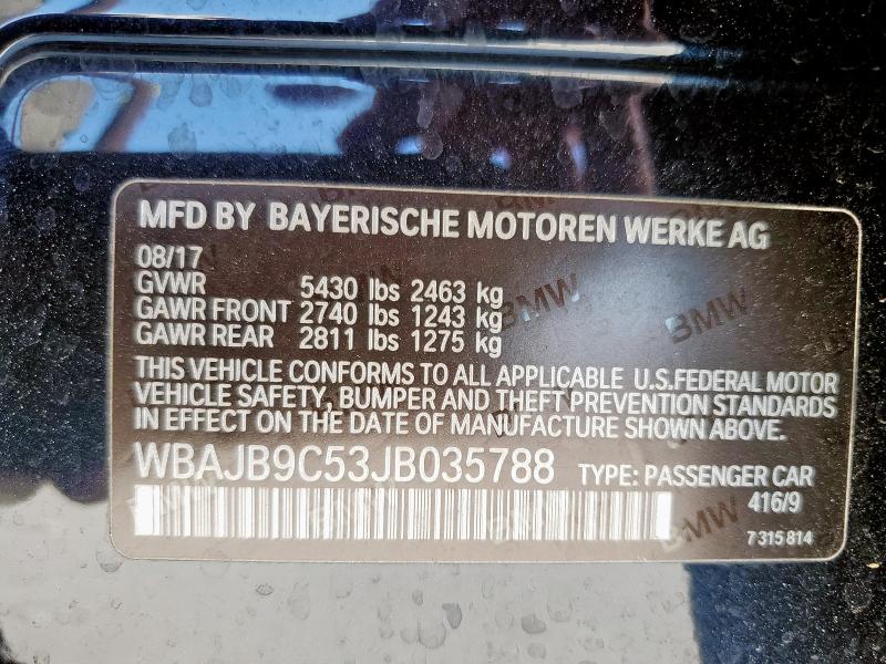 2018 BMW M550XI WBAJB9C53JB035788