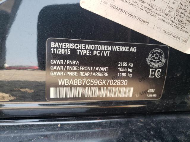 2016 BMW 340 XI WBA8B7C59GK702830