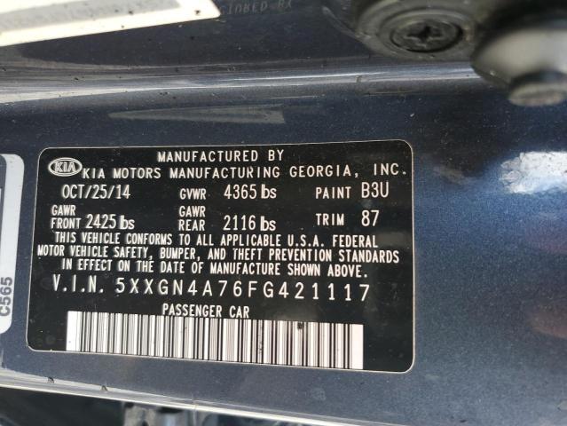2015 KIA OPTIMA EX 5XXGN4A76FG421117