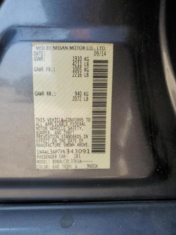 2015 NISSAN ALTIMA 2.5 1N4AL3AP7FN343091