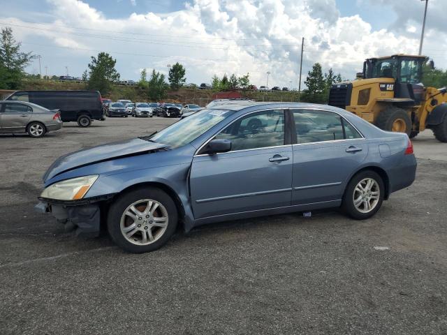 HONDA ACCORD EX 2007 blue  gas 1HGCM56747A181614 photo #1