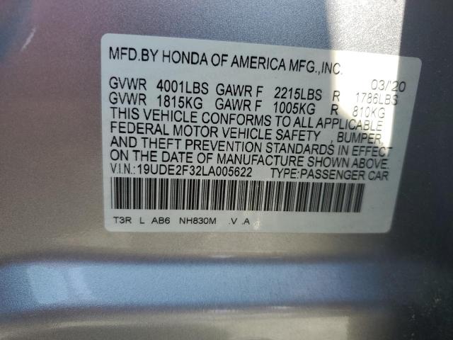 2020 ACURA ILX 19UDE2F32LA005622