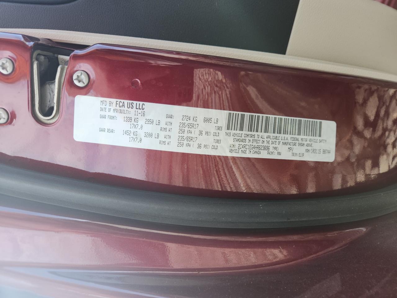 CHRYSLER PACIFICA TOURING L PLUS