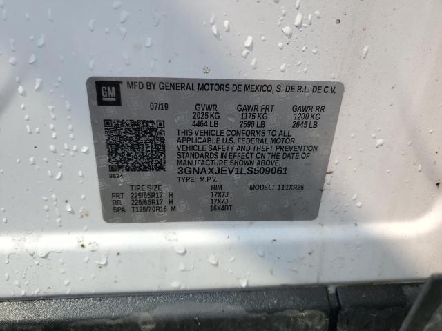 2020 CHEVROLET EQUINOX LT - 3GNAXJEV1LS509061