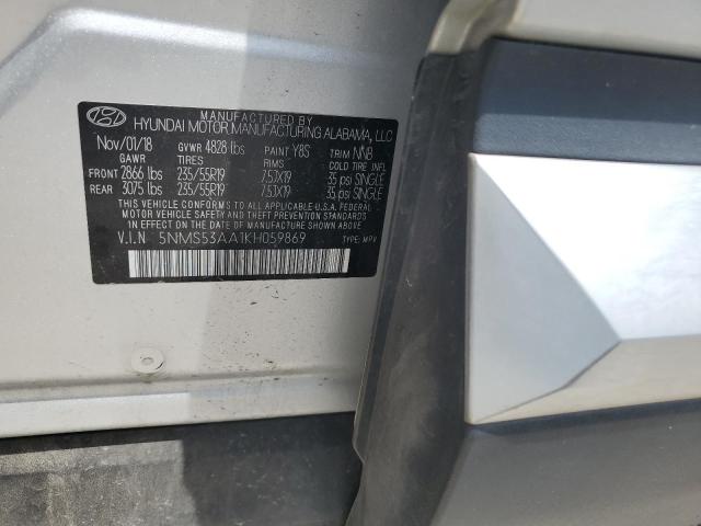 2019 HYUNDAI SANTA FE L 5NMS53AA1KH059869