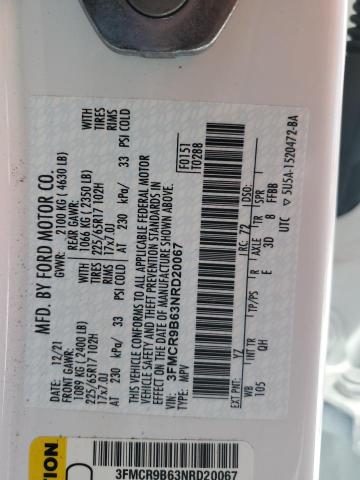 2022 FORD BRONCO SPORT BIG BEND 3FMCR9B63NRD20067