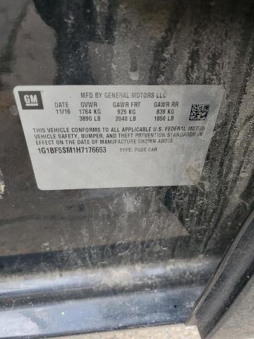 2017 CHEVROLET CRUZE PREM - 1G1BF5SM1H7176653