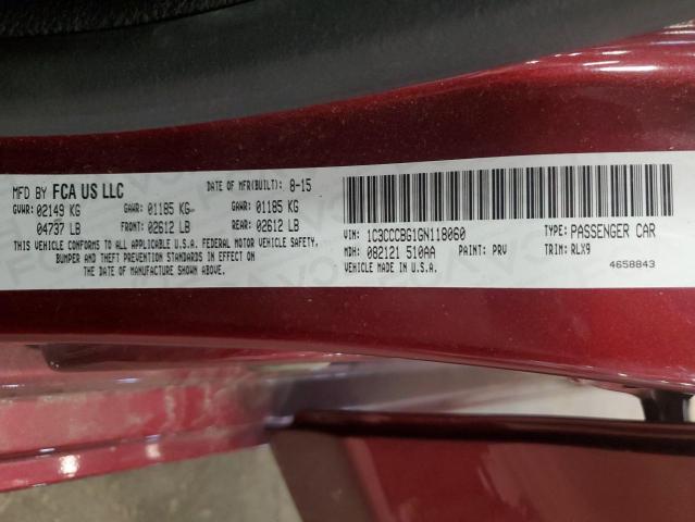 2016 CHRYSLER 200 S 1C3CCCBG1GN118060