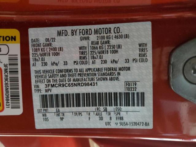 2022 FORD BRONCO SPO - 3FMCR9C65NRD98431