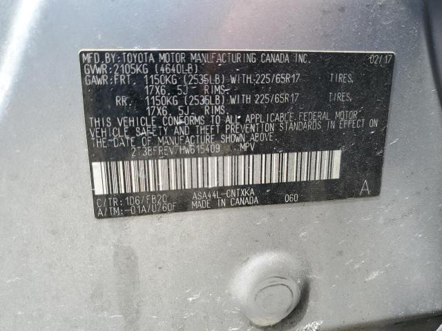 2017 TOYOTA RAV4 LE - 2T3BFREV7HW615409