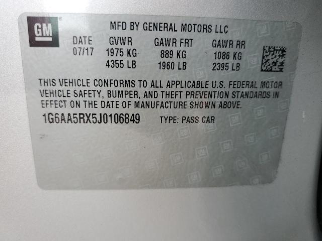 2018 CADILLAC ATS 1G6AA5RX5J0106849