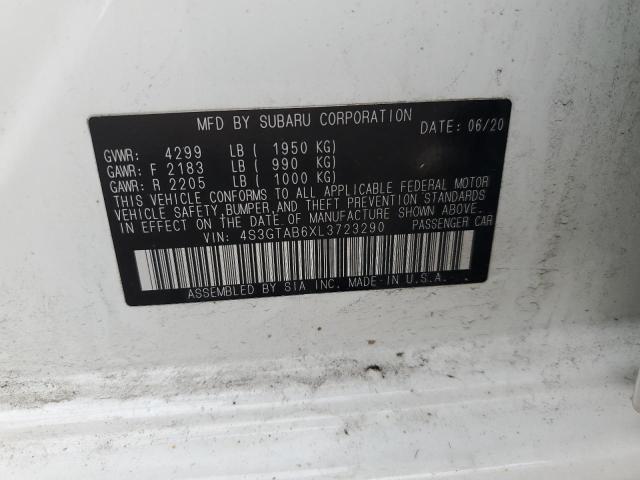 2020 SUBARU IMPREZA 4S3GTAB6XL3723290