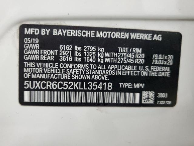 2019 BMW X5 XDRIVE4 - 5UXCR6C52KLL35418