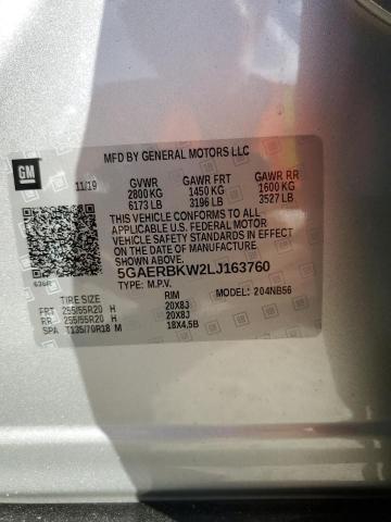 2020 BUICK ENCLAVE ES 5GAERBKW2LJ163760