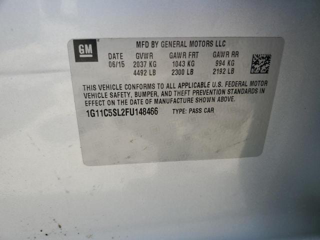 2015 CHEVROLET MALIBU 1LT 1G11C5SL2FU148466