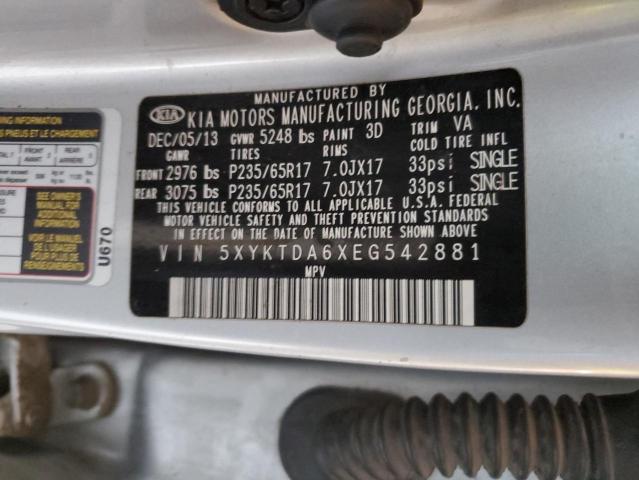 2014 KIA SORENTO LX - 5XYKTDA6XEG542881
