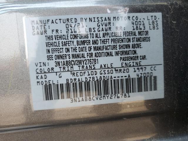 2021 NISSAN SENTRA SV 3N1AB8CV2MY276781