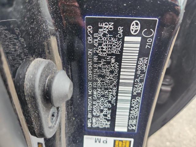 2021 TOYOTA COROLLA XS JTNC4MBE7M3109699