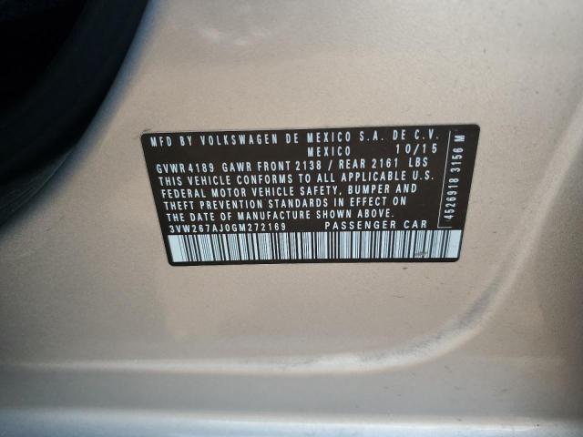 2016 VOLKSWAGEN JETTA S - 3VW267AJ0GM272169