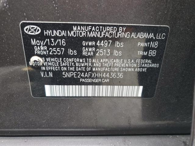 2017 HYUNDAI SONATA SE - 5NPE24AFXHH443636