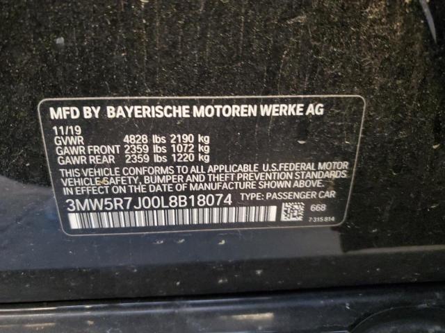 2020 BMW 330XI - 3MW5R7J00L8B18074