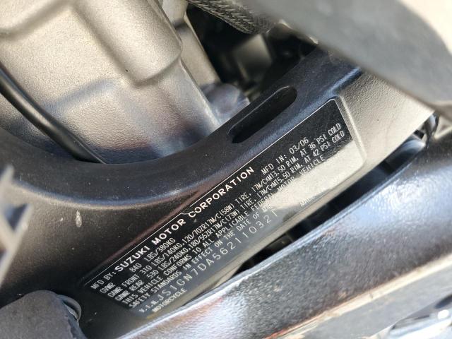 2006 SUZUKI GSX-R600 K JS1GN7DA562110321