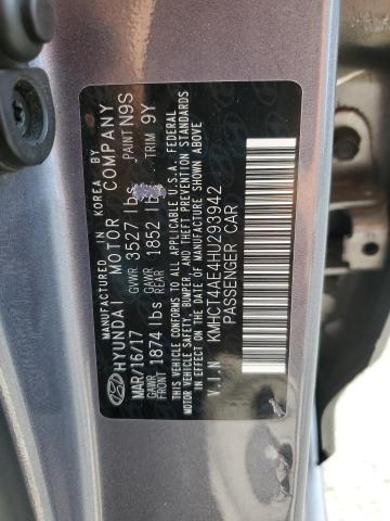 2017 HYUNDAI ACCENT SE KMHCT4AE4HU293942