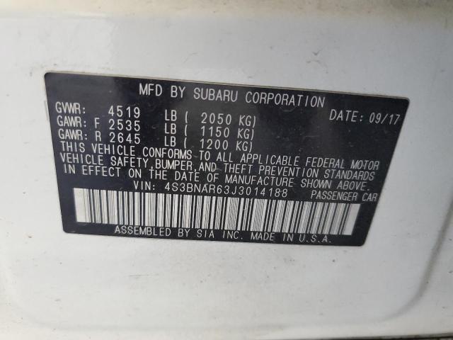 2018 SUBARU LEGACY SPO 4S3BNAR63J3014188