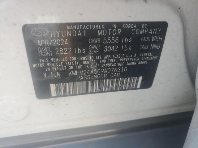 2024 HYUNDAI IONIQ 6 SE KMHM24AC0RA076316