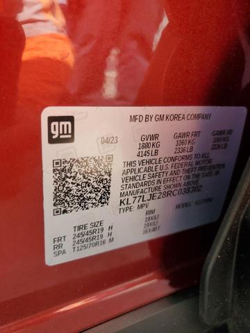 2024 CHEVROLET TRAX 2RS KL77LJE28RC038302