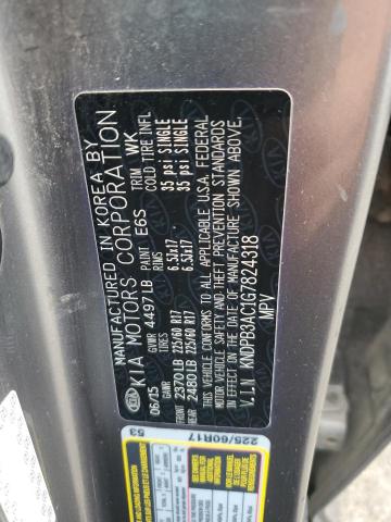 2016 KIA SPORTAGE LX KNDPB3AC1G7824318