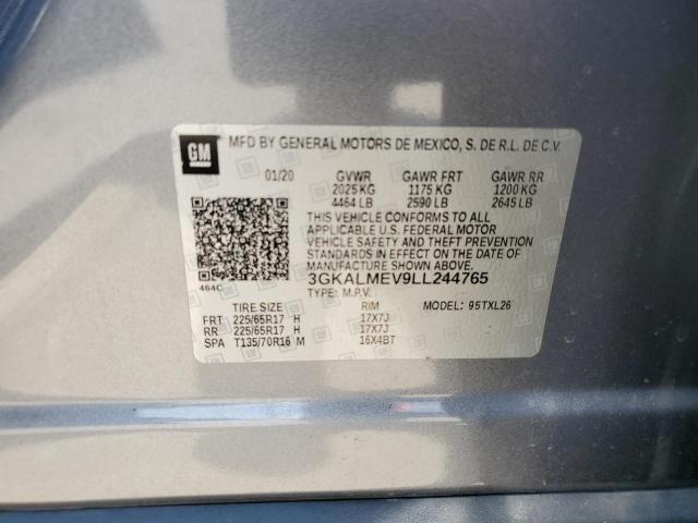 2020 GMC TERRAIN SL 3GKALMEV9LL244765