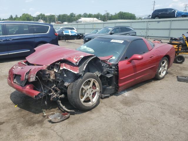 CHEVROLET CORVETTE 2001 maroon coupe gas 1G1YY22G015116331 photo #1