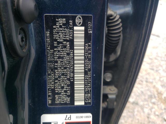 2016 TOYOTA CAMRY LE - 4T1BF1FK7GU570842