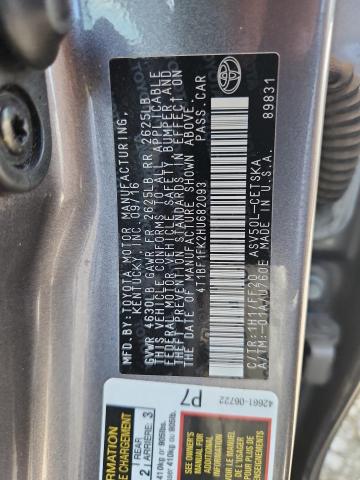 2017 TOYOTA CAMRY LE - 4T1BF1FK2HU682093