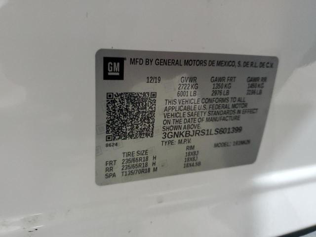 2020 CHEVROLET BLAZER 3LT 3GNKBJRS1LS601399