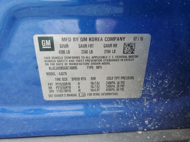2016 BUICK ENCORE - KL4CJASB5GB748895