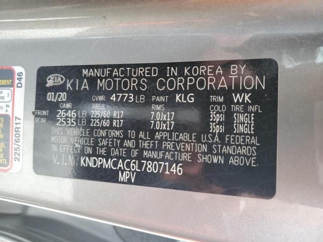 2020 KIA SPORTAGE L - KNDPMCAC6L7807146