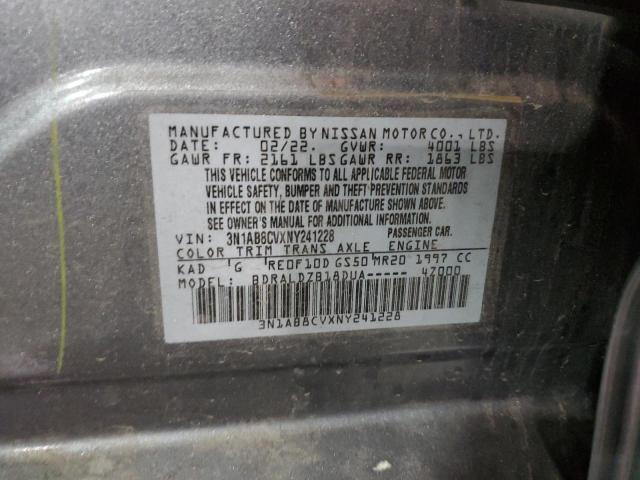 2022 NISSAN SENTRA SV 3N1AB8CVXNY241228