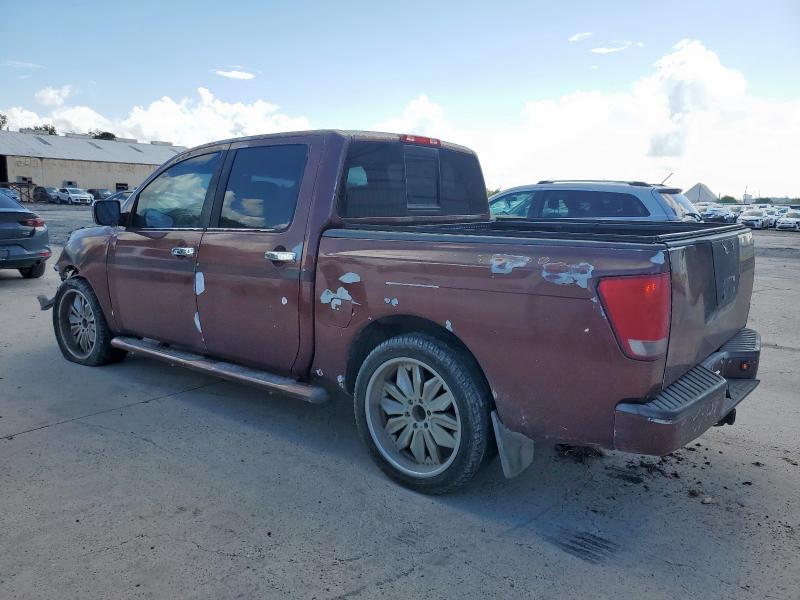 NISSAN TITAN XE 2004 brown crew pic gas 1N6AA07B54N568033 photo #3