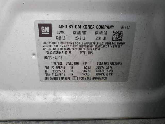 2017 BUICK ENCORE PRE - KL4CJASB6HB167178