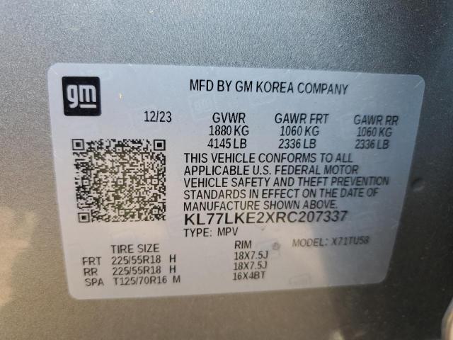 2024 CHEVROLET TRAX ACTIV KL77LKE2XRC207337