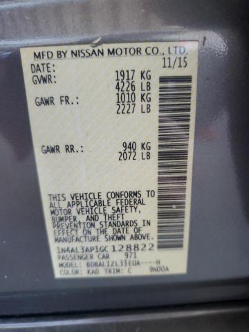 2016 NISSAN ALTIMA 2.5 - 1N4AL3AP1GC128822