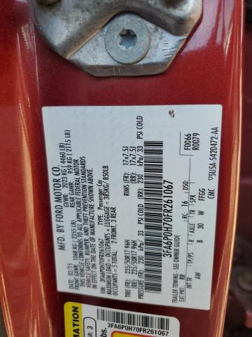 2015 FORD FUSION SE 3FA6P0H70FR261067