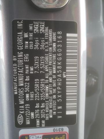 2019 KIA SORENTO EX - 5XYPHDA58KG603168