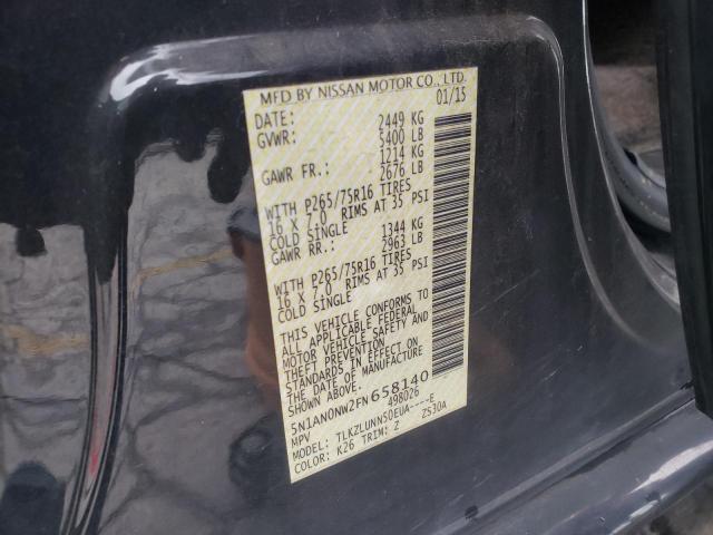 2015 NISSAN XTERRA X - 5N1AN0NW2FN658140