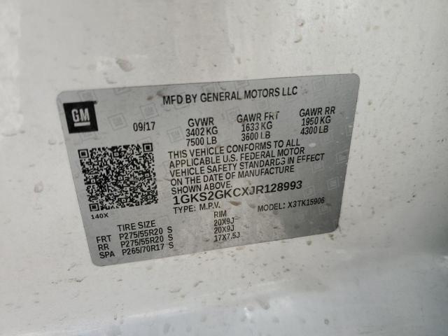 2018 GMC YUKON XL K 1GKS2GKCXJR128993